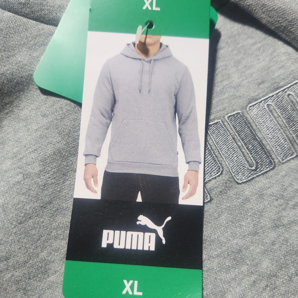Puma Gray Sweatshirt Classic Pullover Hoodie